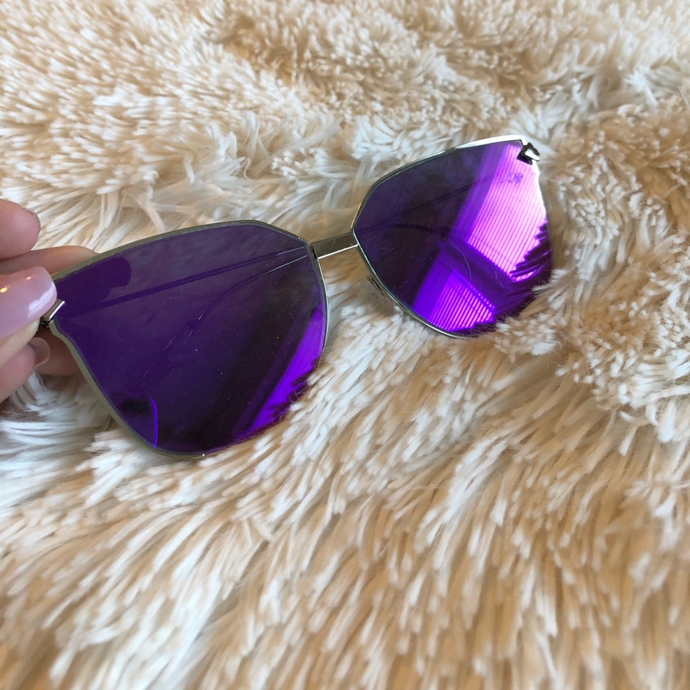 Purple Mirrored Sunglasses